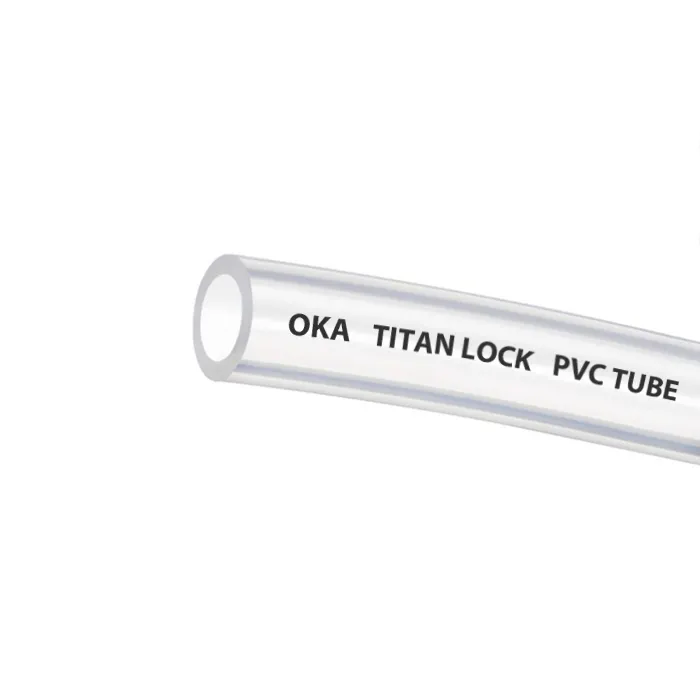 Прозрачная безнапорная ПВХ трубка "OKA", внутр.д. 8 мм., TL008OK TITAN LOCK