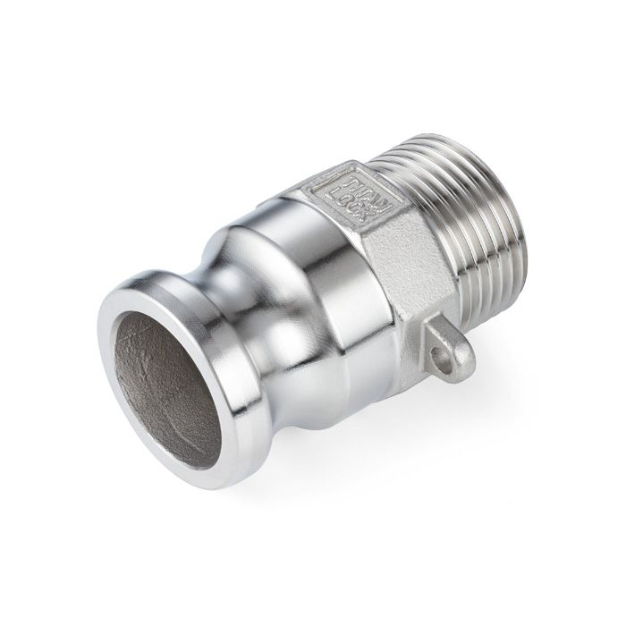 Камлок нержавеющий тип F ниппель, наруж. резьба BSP 1/2", AISI316, TL50FSS316 TITAN LOCK