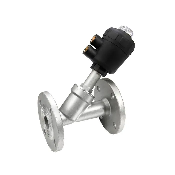 Седельный клапан наклонный фланцевый, нерж. 304 с пневмоприводом (полипроп.), DN25 TL25FPAVPP TITAN 