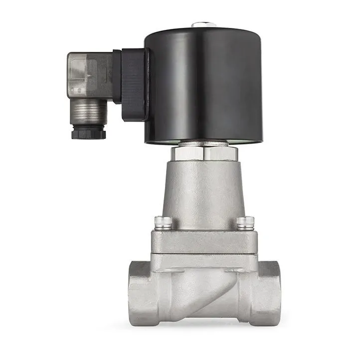 Соленоидный клапан нормально-закрытый, пилотный, 220В, PN16, Нерж.304/PTFE, DN15, TLSCP15/16PT1S TIT