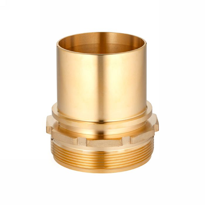 Штуцер с наруж. резьб. под рукав, глад.хвост., латунь, DN50 (2"), TLSM50BR-SE TITAN LOCK