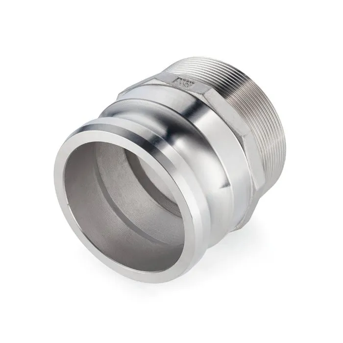 Камлок нержавеющий тип F ниппель, наруж. резьба BSP 8", AISI304, TL800FSS TITAN LOCK