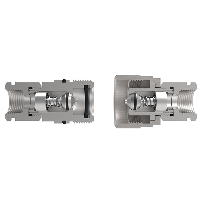 3/4in, БРС серия N (CVV, ISO 14541) резьбовая, ниппель, оцинк. сталь TL6NM TITAN LOCK