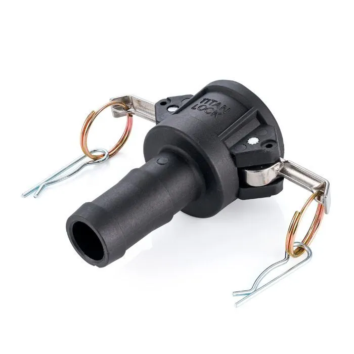 Камлок полипропиленовый тип С, розетка с хвостовиком 1/2", TL50CPP TITAN LOCK