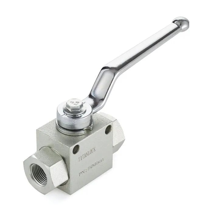 Гидравлический шаровой кран, 1/2", типа ВР-ВР, с креп. отв., сталь TLHYDV1/2F TITAN LOCK