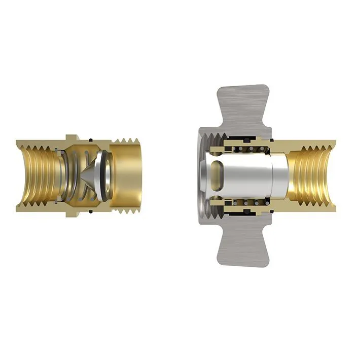 3/4in, БРС серия W резьбовая, ниппель, латунь, резьба NPT TL6WMN TITAN LOCK