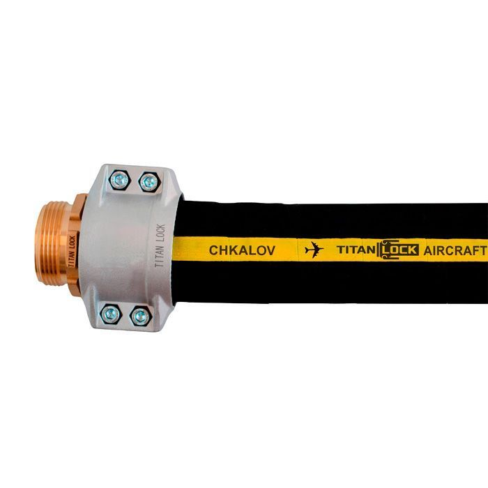 Рукав для авиационного топлива и заправки самолетов CHKALOV, нап-всас, вн.диам. 38 мм, -30C, 20 Бар,