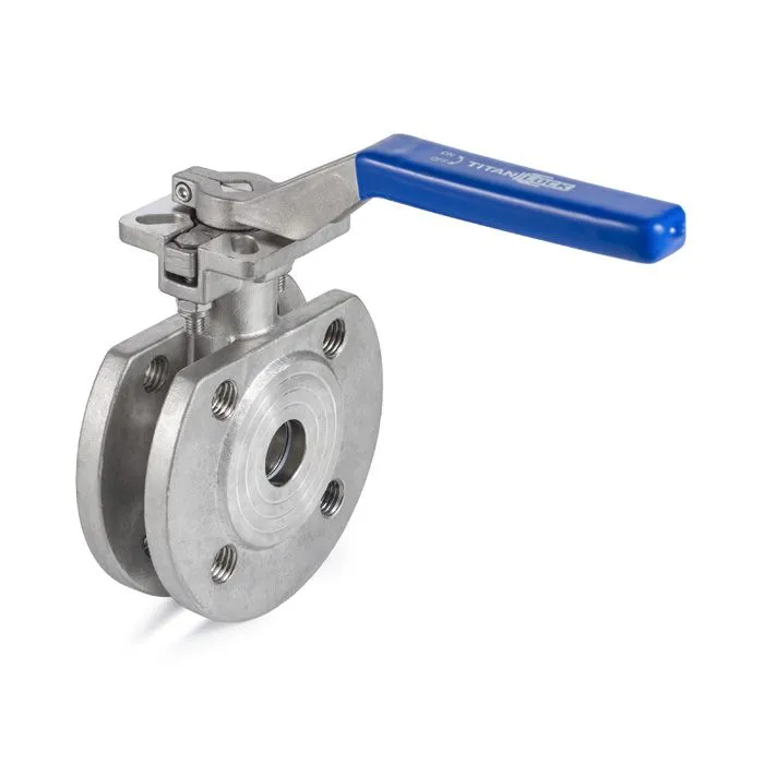 Кран шаровый межфланцевый нерж 304, DN32 TL032BVFS TITAN LOCK