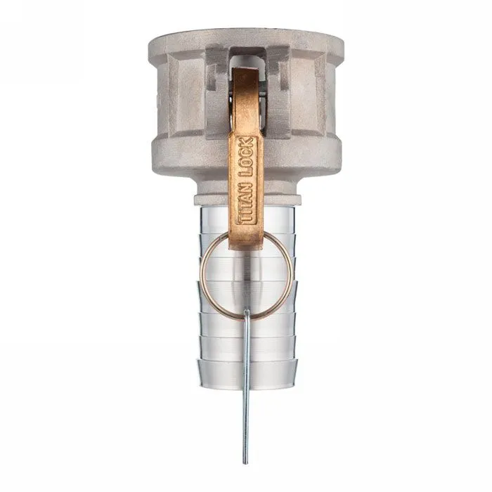 Камлок алюминиевый тип C, 4", розетка с хвостовиком под рукав 3", TL4030CAL TITAN LOCK