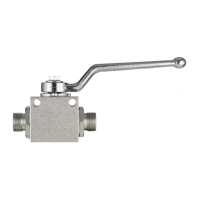 Гидравлический шаровой кран, DN 6 (1/4"), типа НР-НР M14X1.5, с креп. отв., сталь, TLHYDV1/4M TITAN 