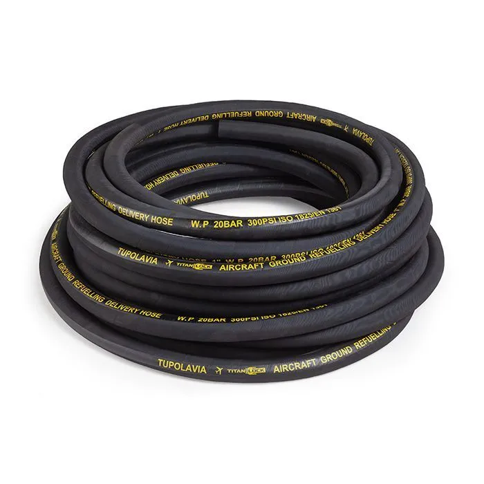 Рукав для авиационного топлива и заправки самолетов TUPOLAVIA, напорный, внутр. диам. 38мм, -30C, 20