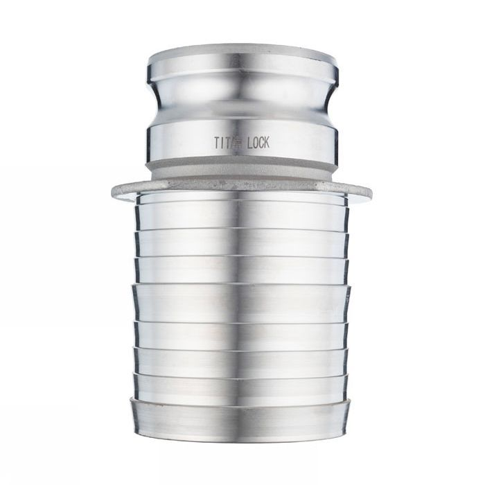 Камлок алюминиевый тип E, 2", ниппель с хвостовиком под рукав 3", TL2030EAL TITAN LOCK