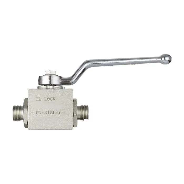 Гидравлический шаровой кран, DN 13 (1/2"), типа НР-НР M22X1.5, с креп. отв., сталь, TLHYDV1/2M TITAN