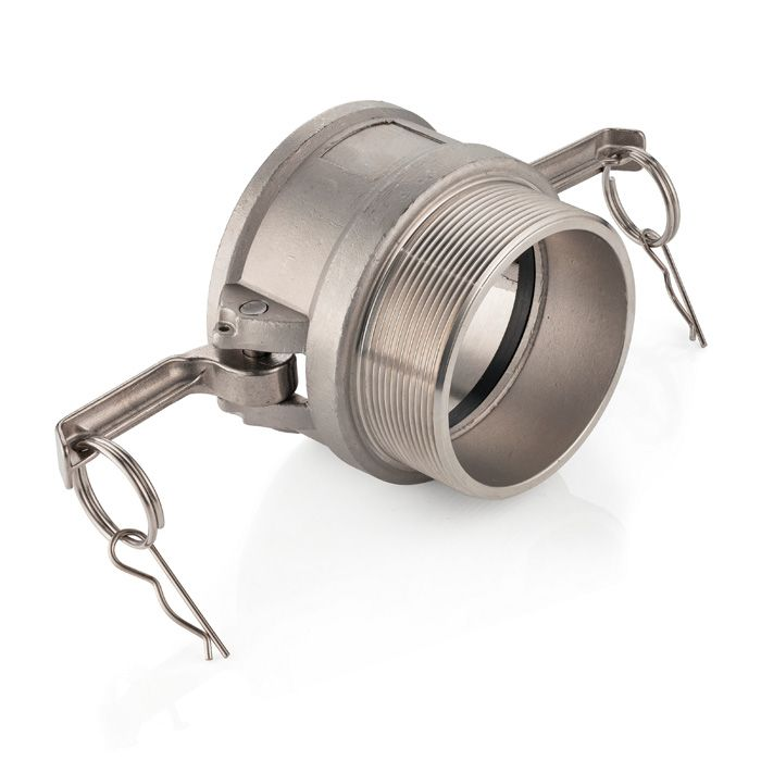 Камлок нержавеющий тип B розетка, наруж. резьба BSP 4", AISI304, TL400BSS TITAN LOCK