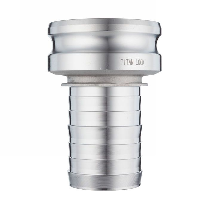 Камлок алюминиевый тип E, 1,5", ниппель с хвостовиком под рукав 1", TL1510EAL TITAN LOCK