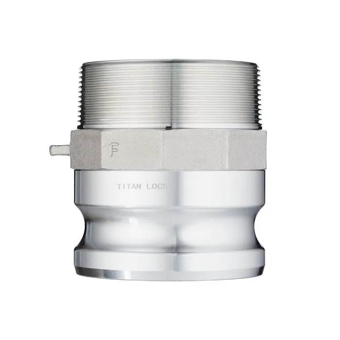 Камлок алюминиевый тип F ниппель, наруж. резьба NPT 4", TL400FALN TITAN LOCK