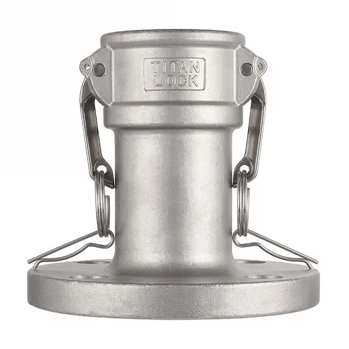 Камлок нержавеющий тип FC, розетка с фланцем 3/4", AISI316, TL75FCSS TITAN LOCK