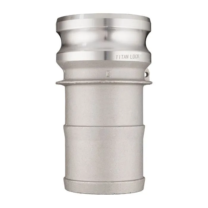 Камлок алюминиевый тип E серия "EcoLine", ниппель с хвостовиком 8", TL800EAL-EL TITAN LOCK