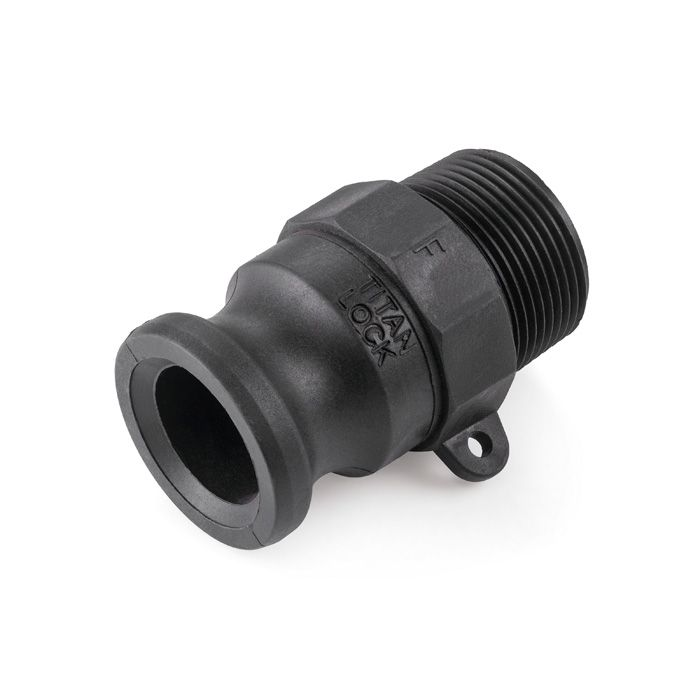 Камлок полипропиленовый тип F ниппель, наружная резьба BSP 1", TL100FPP TITAN LOCK