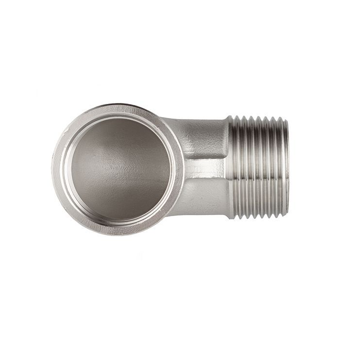 Отвод 90° нержавеющий (уголок) НР/ВР, 3/4" AISI304 TL075ELMF TITAN LOCK 