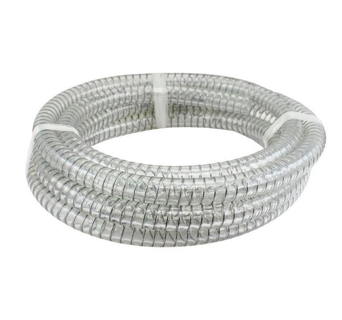 Пищевой нап.-всас. ПВХ рукав, армированный стальной спиралью "LADOGA-PREM", внутр.диам. 25мм, TL025L