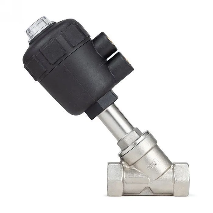 Седельный клапан наклонный, нерж. 304 с пневмоприводом (полипроп.), DN15 TL15CPAVPP TITAN LOCK