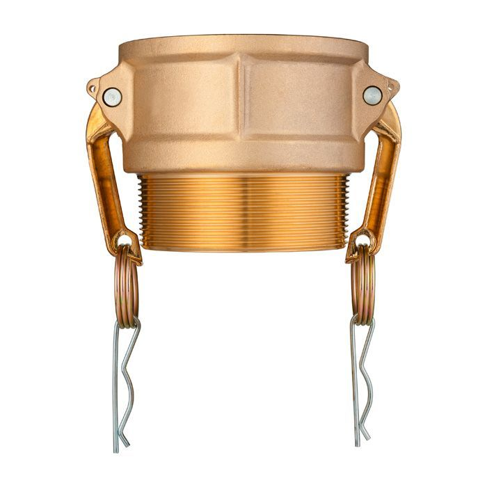 Камлок латунный тип B розетка, наруж. резьба BSP 4", TL400BBR TITAN LOCK