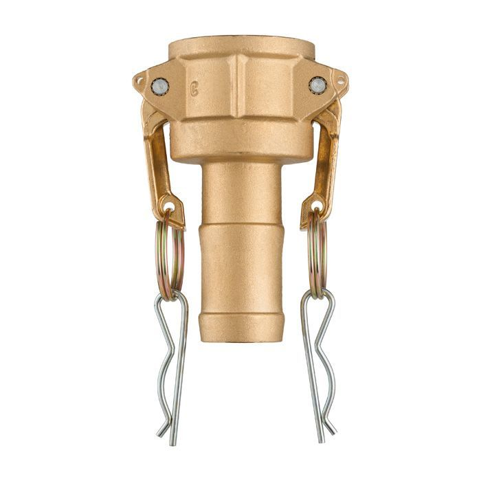 Камлок латунный тип С, розетка с хвостовиком 1 1/2", TL150CBR TITAN LOCK