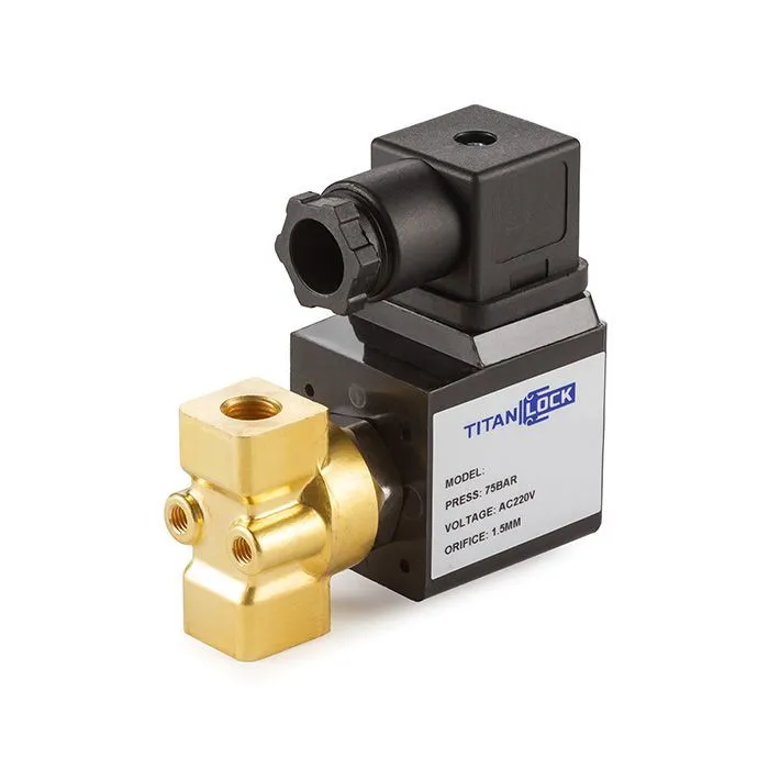 Соленоидный клапан нормально-закрытый, пилотный, 220В, PN75, Латунь/PTFE, DN25, TLSCP25/75PT1B TITAN