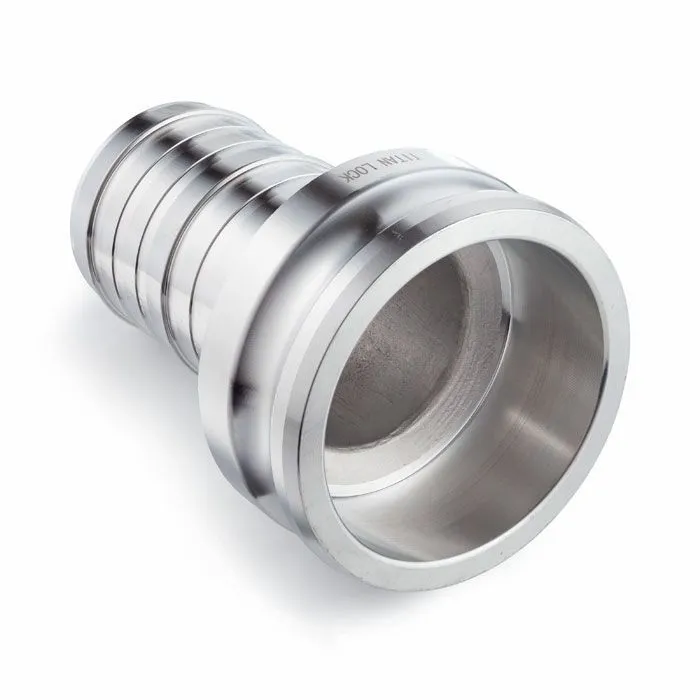 Камлок алюминиевый тип E, 4", ниппель с хвостовиком под рукав 3", TL4030EAL TITAN LOCK