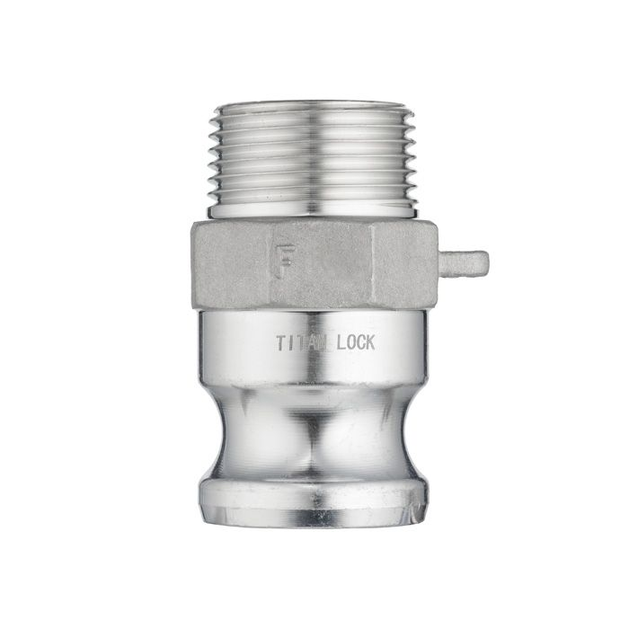 Камлок алюминиевый тип F ниппель, наруж. резьба BSP 1 1/2", TL150FAL TITAN LOCK