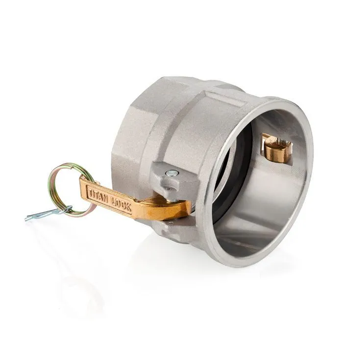 Камлок алюминиевый тип D розетка, внутр. резьба BSP 6", TL600DAL TITAN LOCK