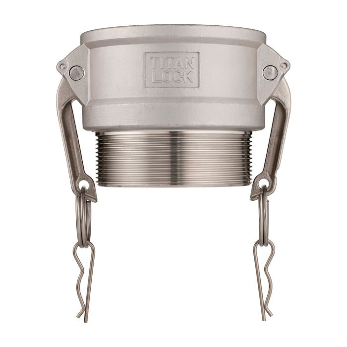 Камлок нержавеющий тип B розетка, наруж. резьба BSP 4", AISI304, TL400BSS TITAN LOCK