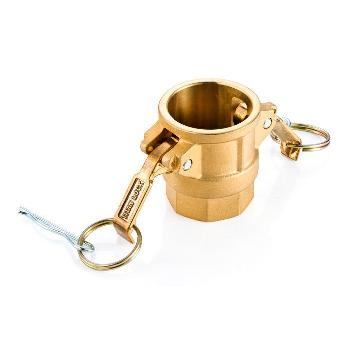 Камлок латунный тип D розетка, внутр. резьба BSP 1 1/4", TL125DBR TITAN LOCK