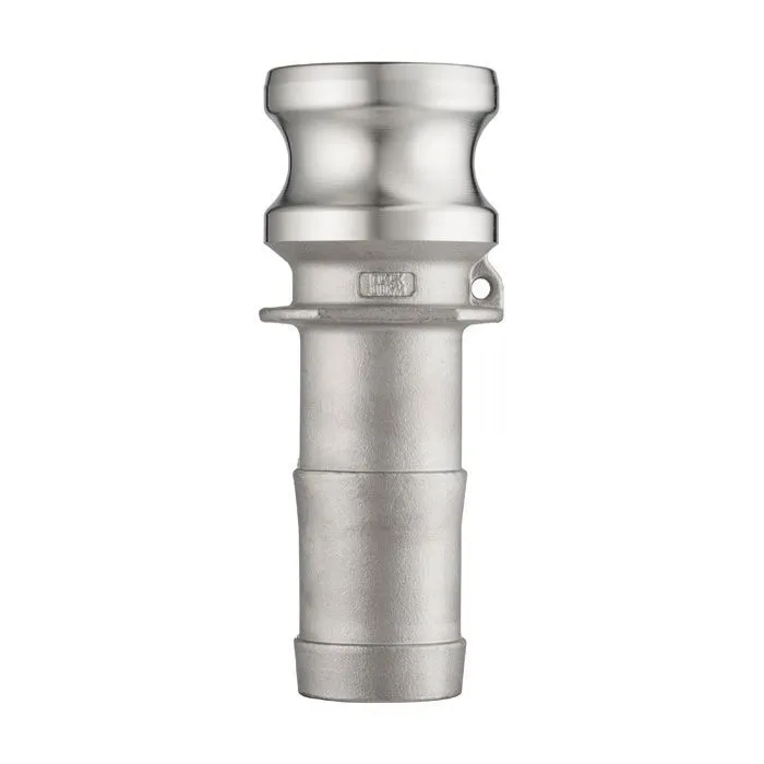 Камлок нержавеющий тип E, ниппель с хвостовиком 1 1/4", AISI304, TL125ESS TITAN LOCK