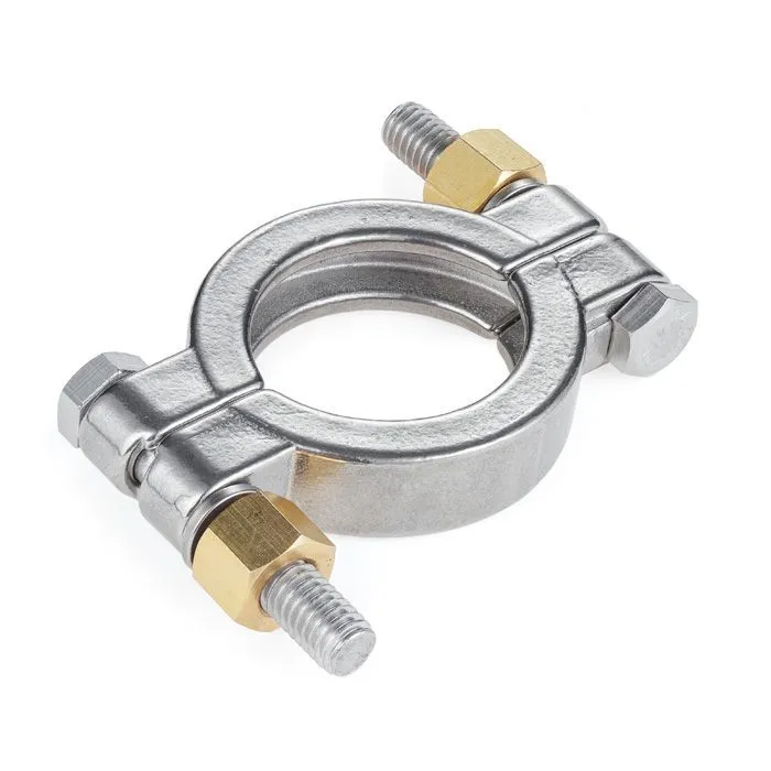 Хомут CLAMP двухболтовый усиленный DN40 нерж.304, DIN TL40CLCR TITAN LOCK