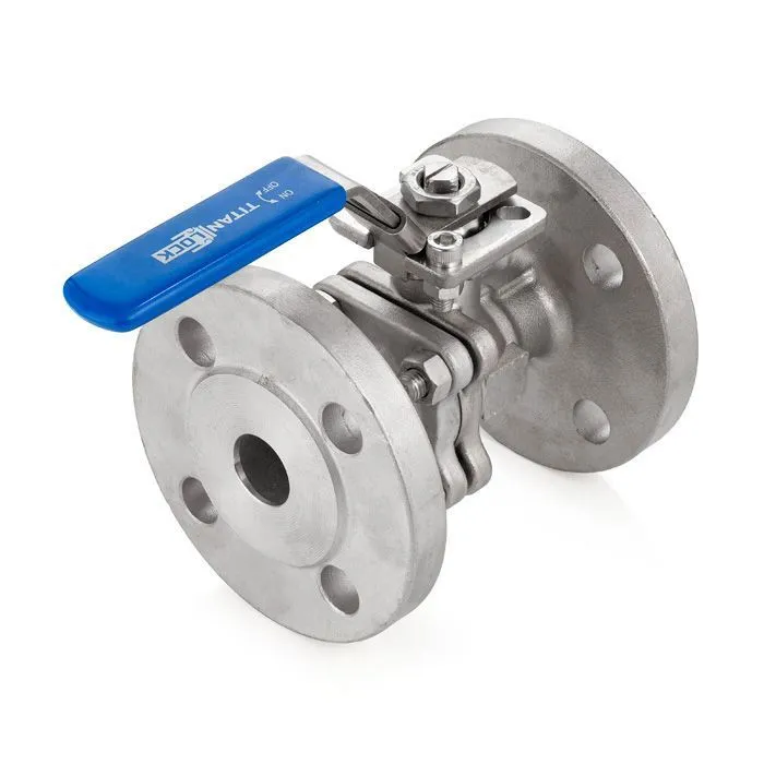 Кран шаровый фланцевый двухсоставной, нерж. 304, DN40 TL150TPFBVS TITAN LOCK
