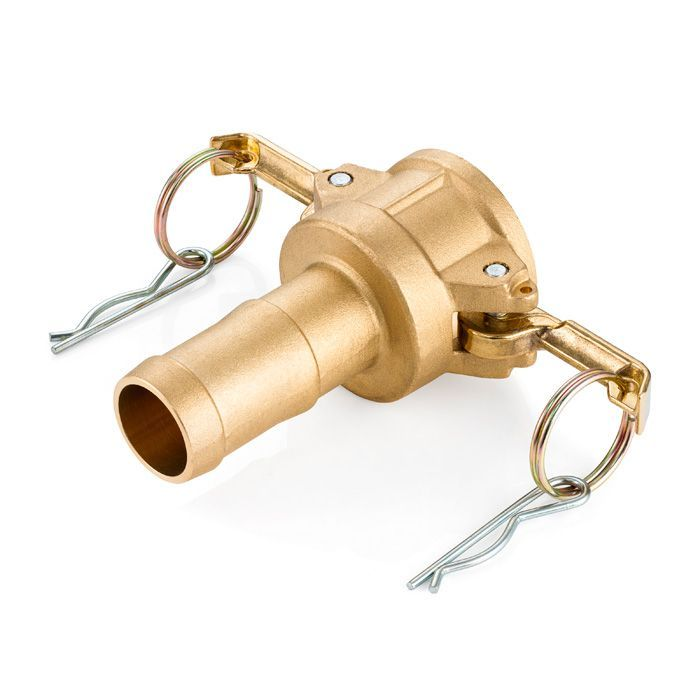 Камлок латунный тип С, розетка с хвостовиком 2", TL200CBR TITAN LOCK