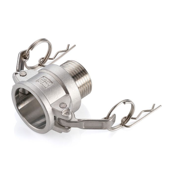 Камлок нержавеющий тип B розетка, наруж. резьба BSP 1 1/2", AISI304, TL150BSS TITAN LOCK