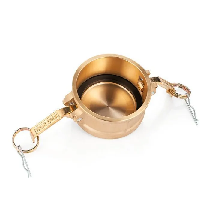 Камлок латунный тип DC, заглушка для ниппеля 4", TL400DCBR TITAN LOCK