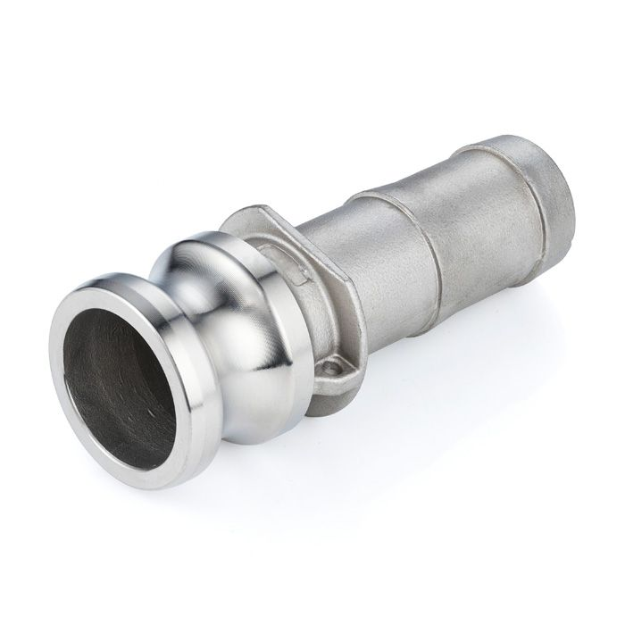 Камлок нержавеющий тип E, ниппель с хвостовиком 2", AISI316, TL200ESS316 TITAN LOCK