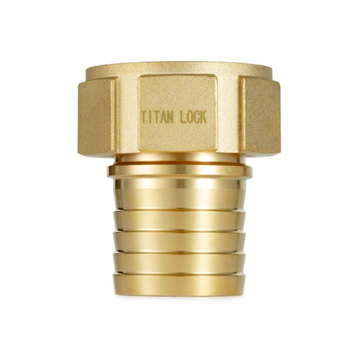 3in, штуцер с внутр. резьбой под рукав, латунь, TLSF80BR TITAN LOCK