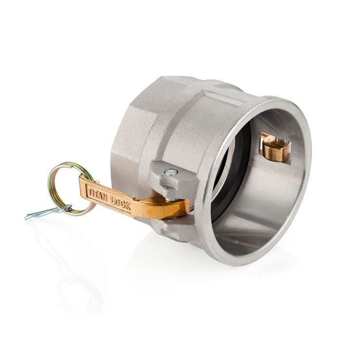 Камлок алюминиевый тип D серия "EcoLine" розетка, внутр. резьба BSP 4", TL400DAL-EL TITAN LOCK