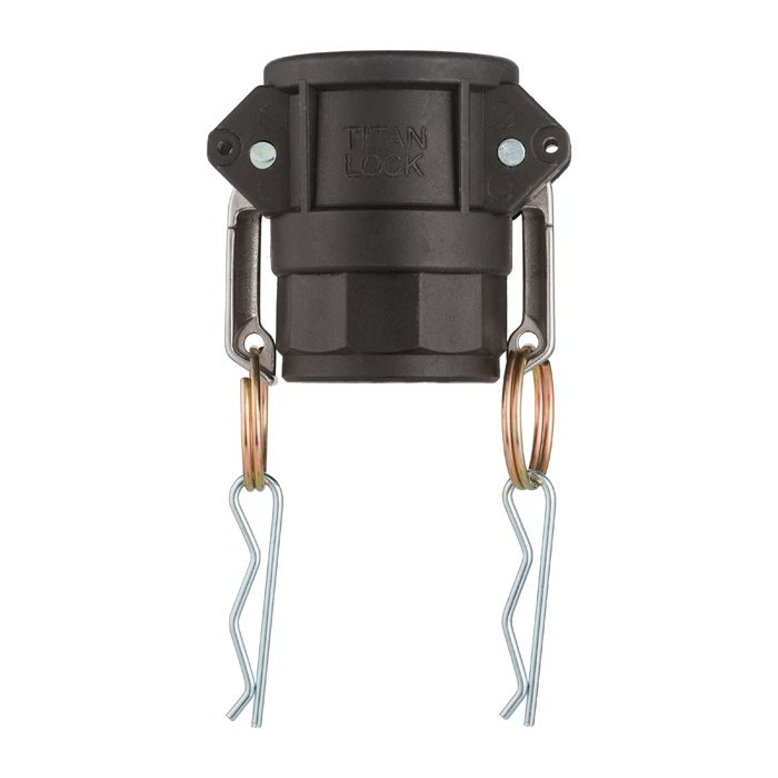 Камлок полипропиленовый тип D розетка, внутр. резьба BSP 1 1/2", TL150DPP TITAN LOCK