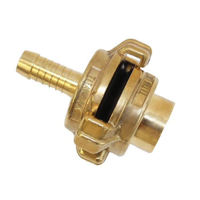 Универсальное соединение для воды NEPTUN (GEKA) с концом под рукав, 3/4" (20мм), латунь, TLNPH3/4-BR