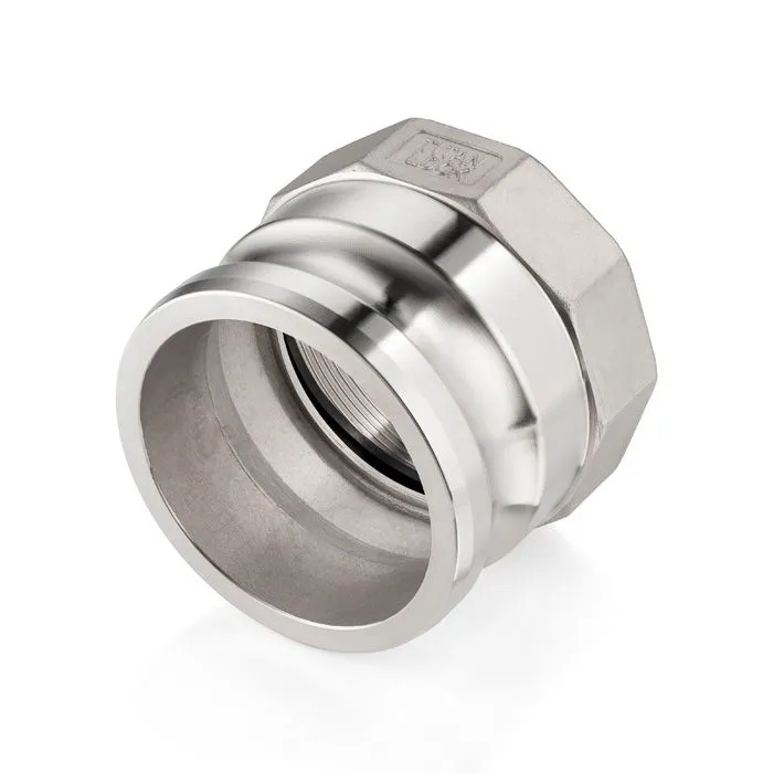 Камлок нержавеющий тип A ниппель, внутр. резьба BSP 4", AISI304, TL400ASS TITAN LOCK