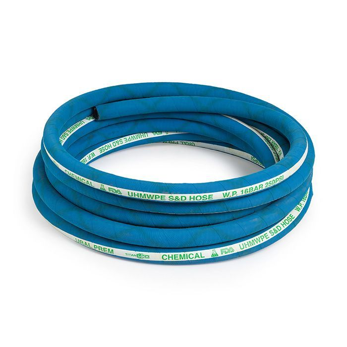 Химостойкий рукав «URAL-PREM», внутр. диам. 76мм, -40С, 16bar, UHMWPE, нап/всас TL076UR-PR TITAN LOC